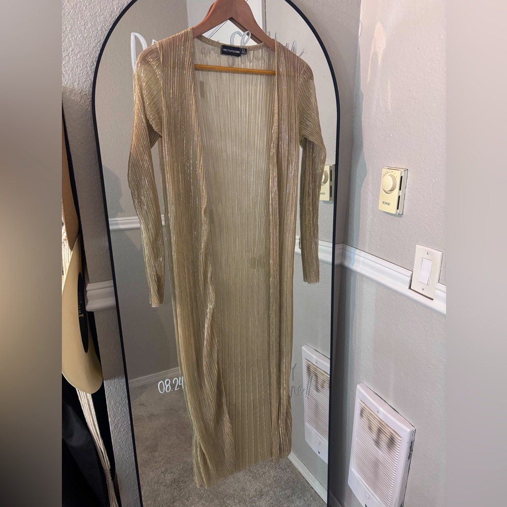 PRETTYLITTLETHING Gold duster